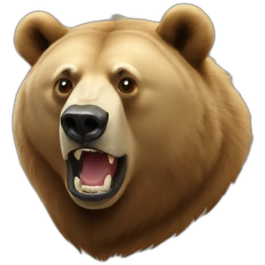 Putin on a bear emoji
