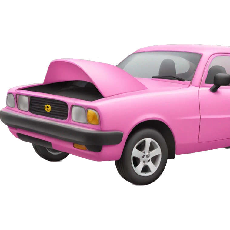 Pink car emoji