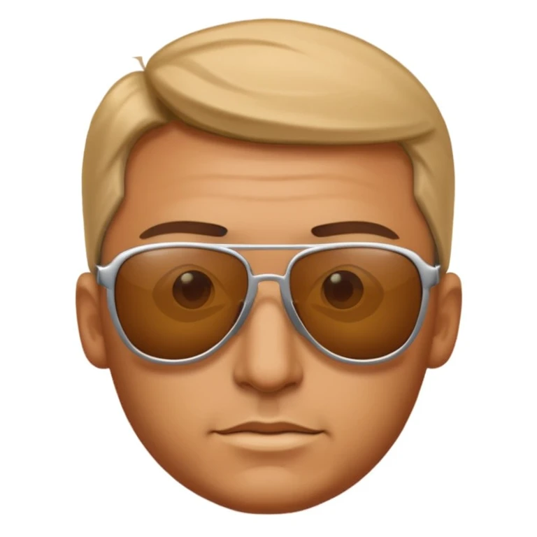 uomo con occhiali da sola emoji