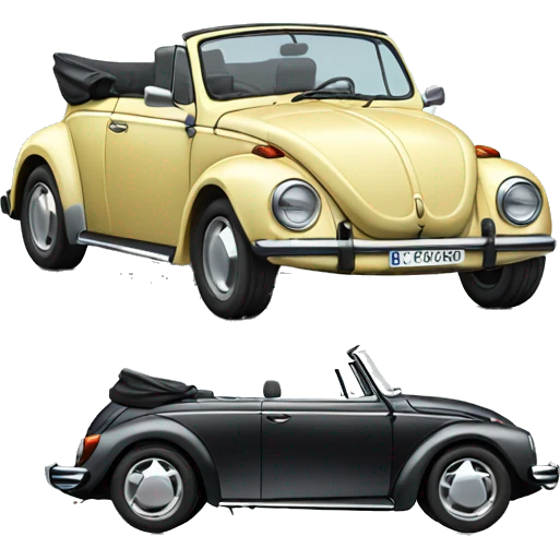 Convertible Volkswagen Beetle  emoji