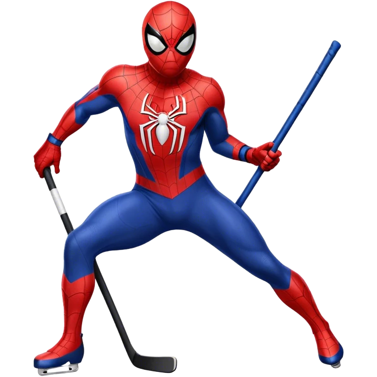 Big Spider-Man wearing a USA hockey jersey emoji