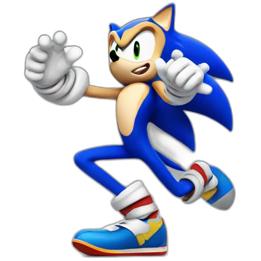 Sonic saludando emoji