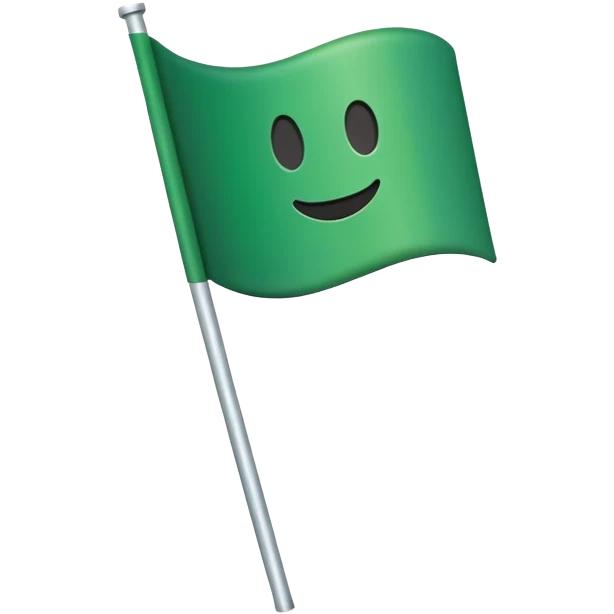 Green flag emoji