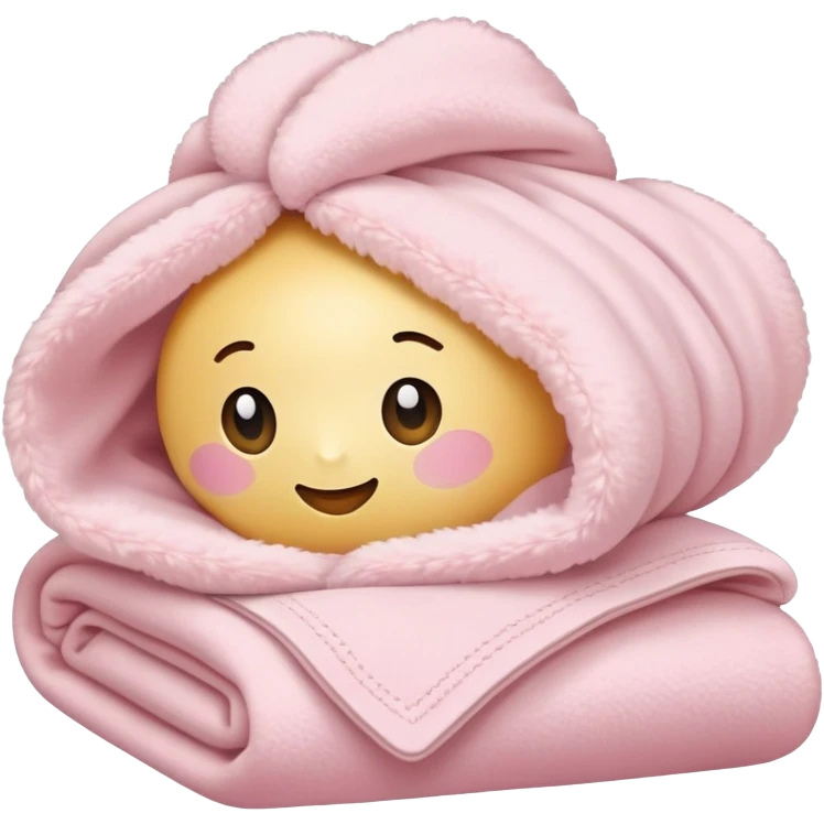 Light pink comfort blanket  emoji