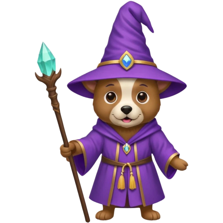 Dog wizard emoji