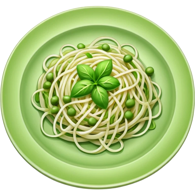Bean sprouts laid on plate emoji