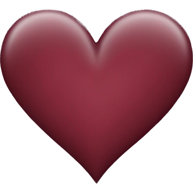 burgundy heart emoji