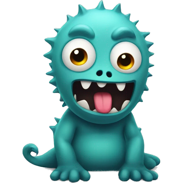 Cute little moster emoji