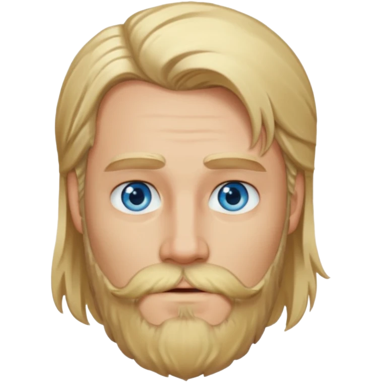 blonde long hair bearded man emoji