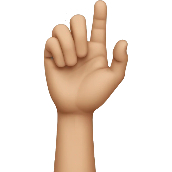 hands making s shape emoji