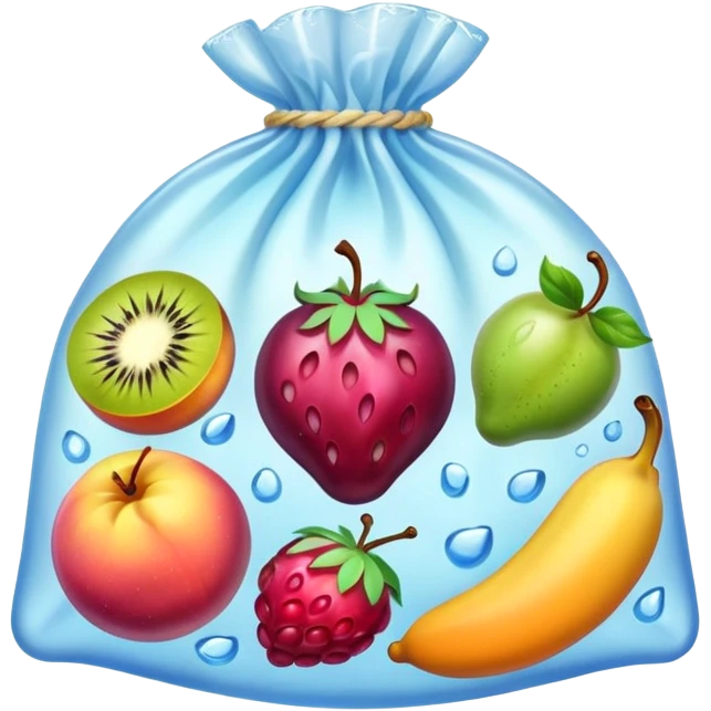 frozen market fruit bag emoji