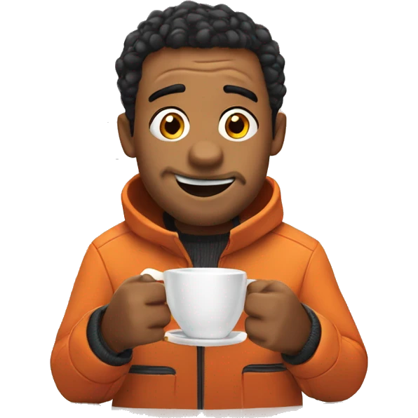 Nemo drinking coffee emoji