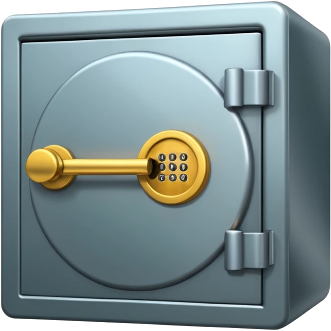 safe deposit box in a bank emoji