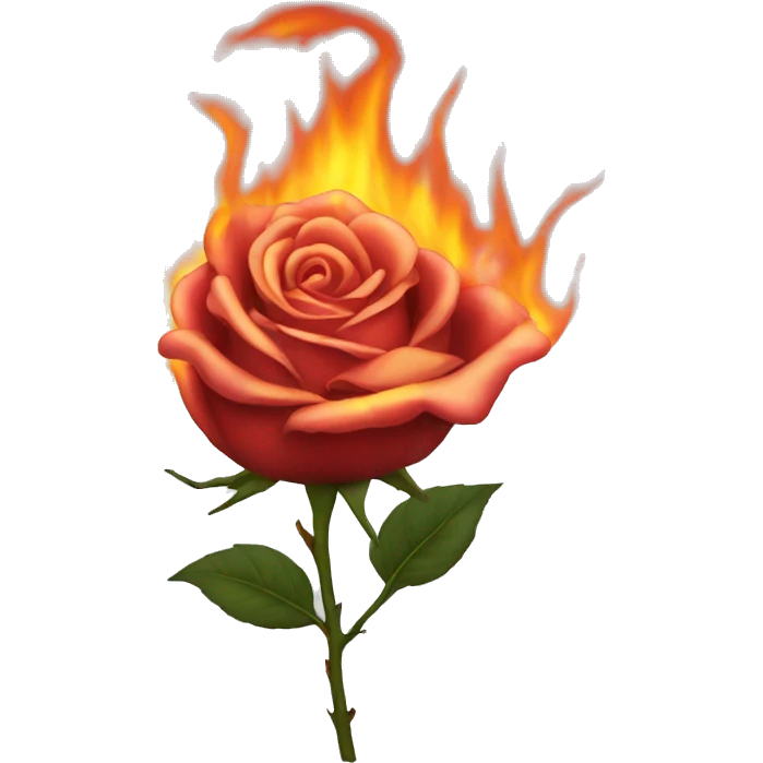 BURNING ROSE emoji