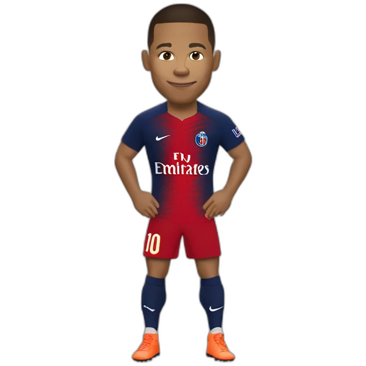 Mbappé qui sert la main de Ronaldo emoji