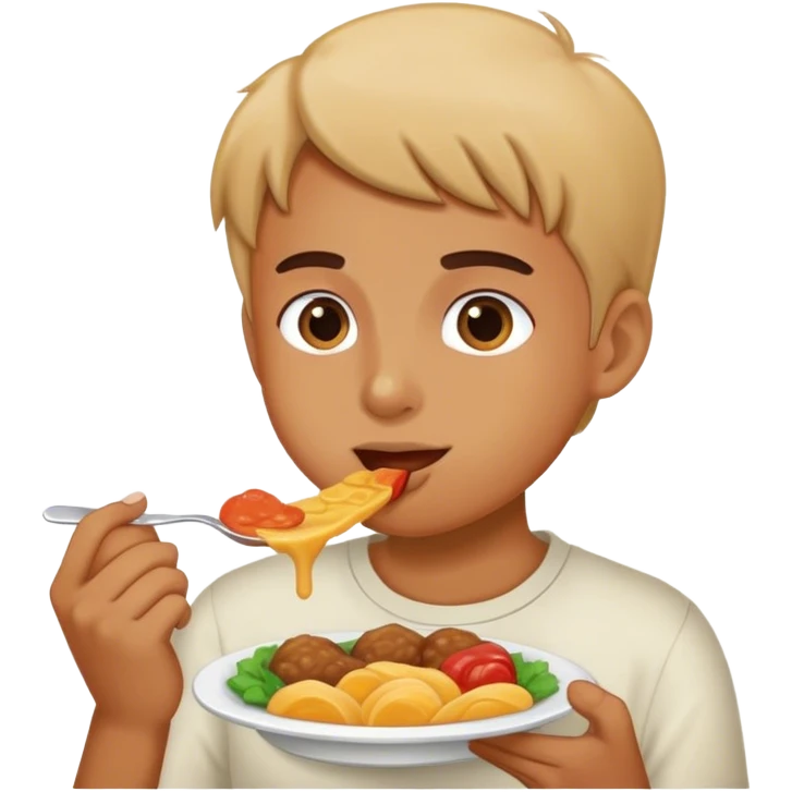 Yemək yeyən adam  emoji