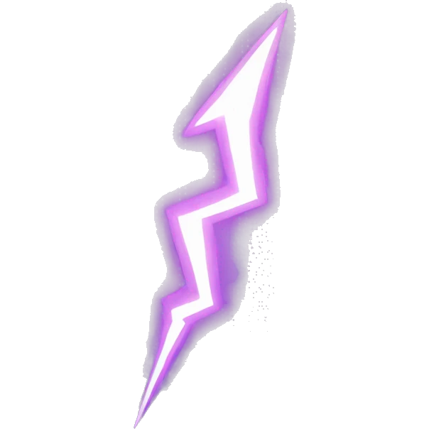 Iridiscent lightning  emoji