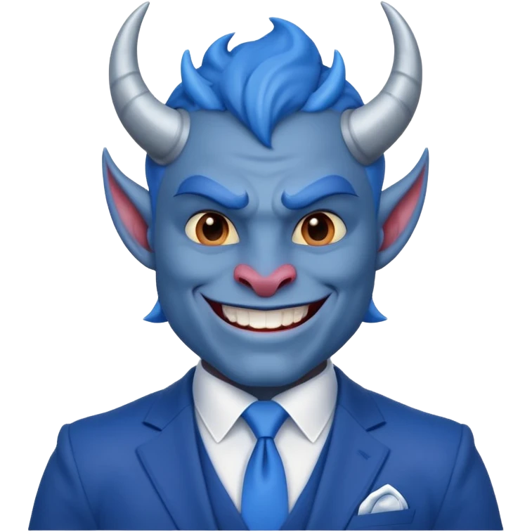 Kind Blue Devil emoji