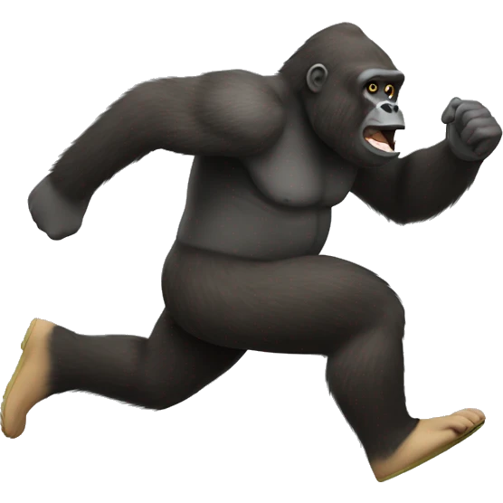 gorila corriendo emoji