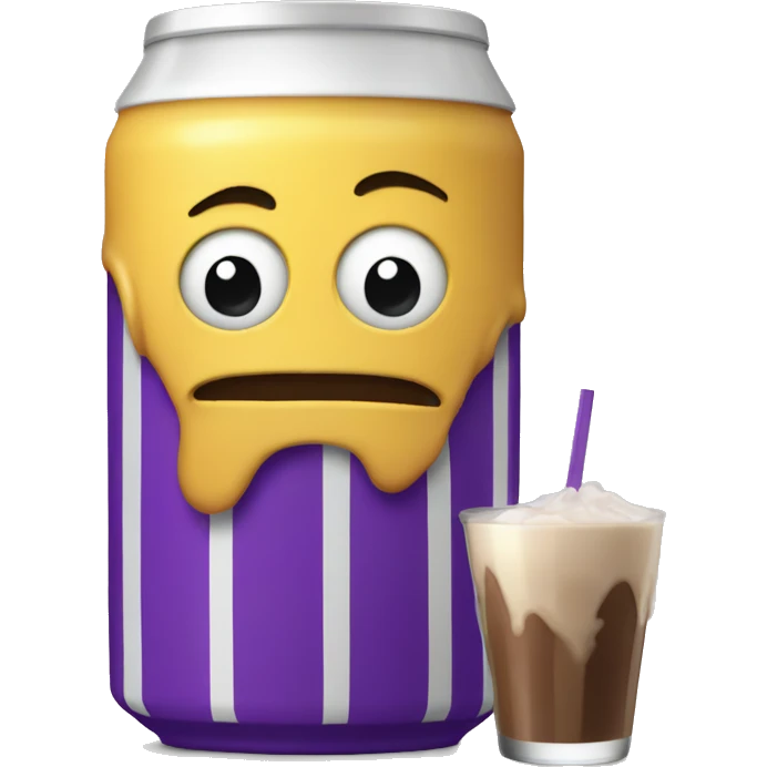 fanum drinking grimace shake emoji