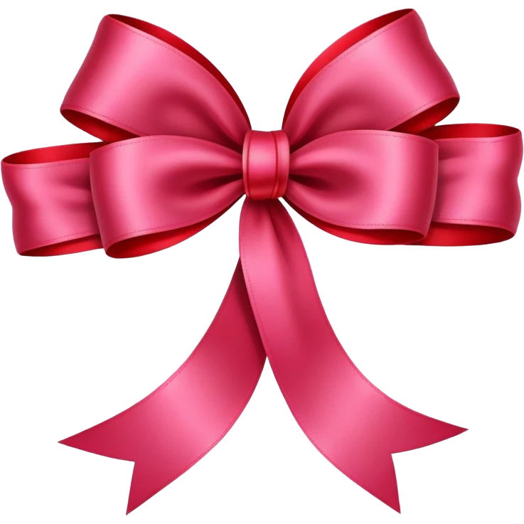 cherry red ribbon with roses on it emoji