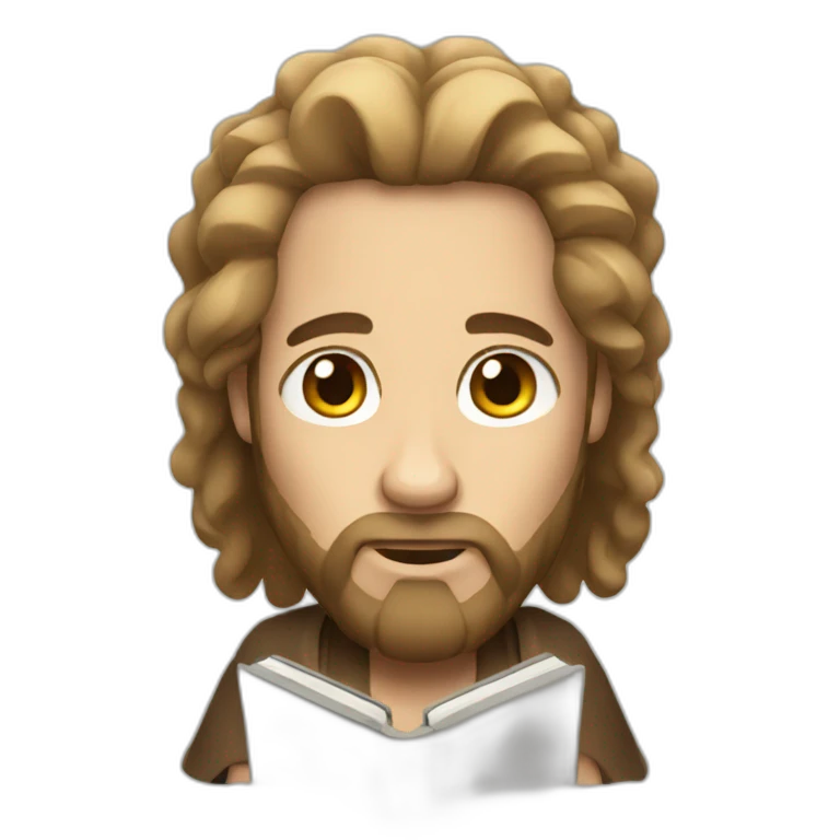 Moses holding two iPads emoji