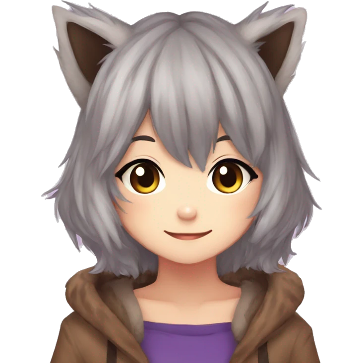 Snuffy Anime Raccoon CatGirl Vtuber emoji