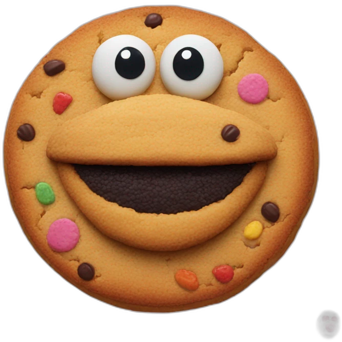 sesame Street cookie cake emoji