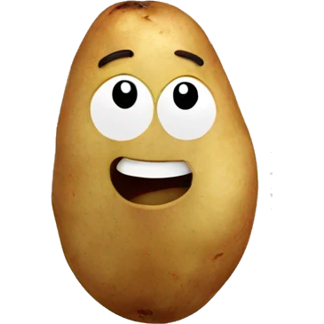 one single potato emoji