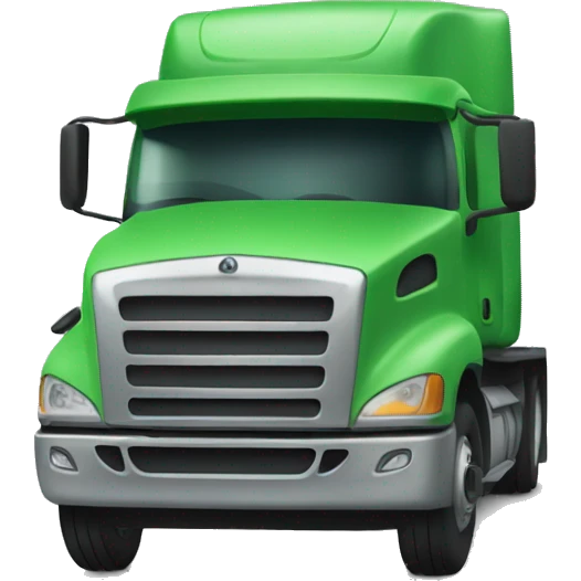 driver. Let it use a truck. Let the truck be green. emoji