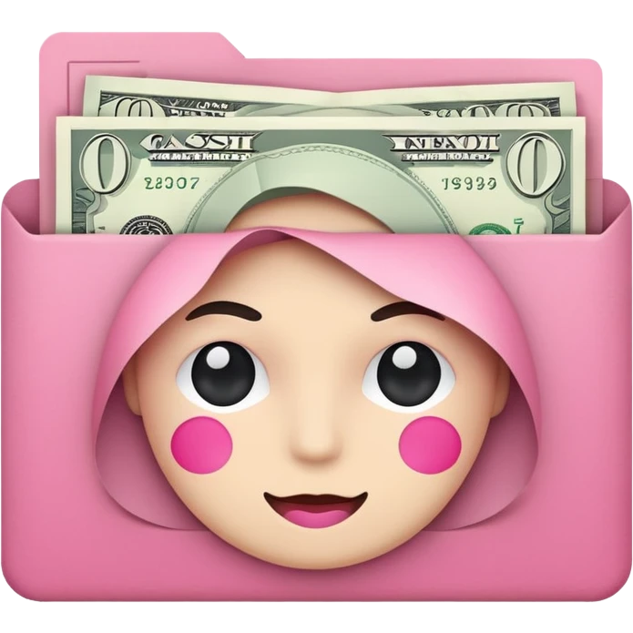 cash flay pink emoji