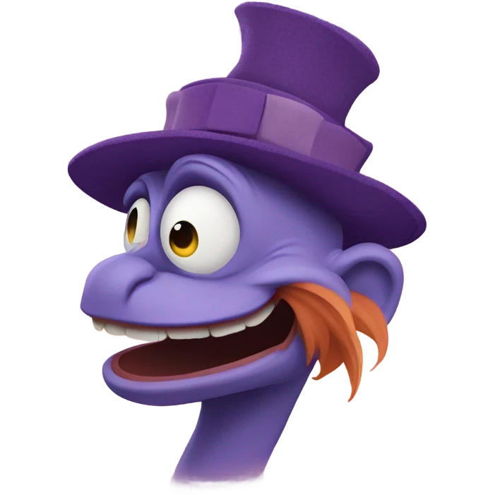 Figment from Epcot emoji