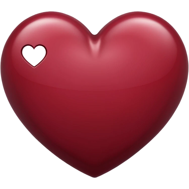Maroon heart emoji