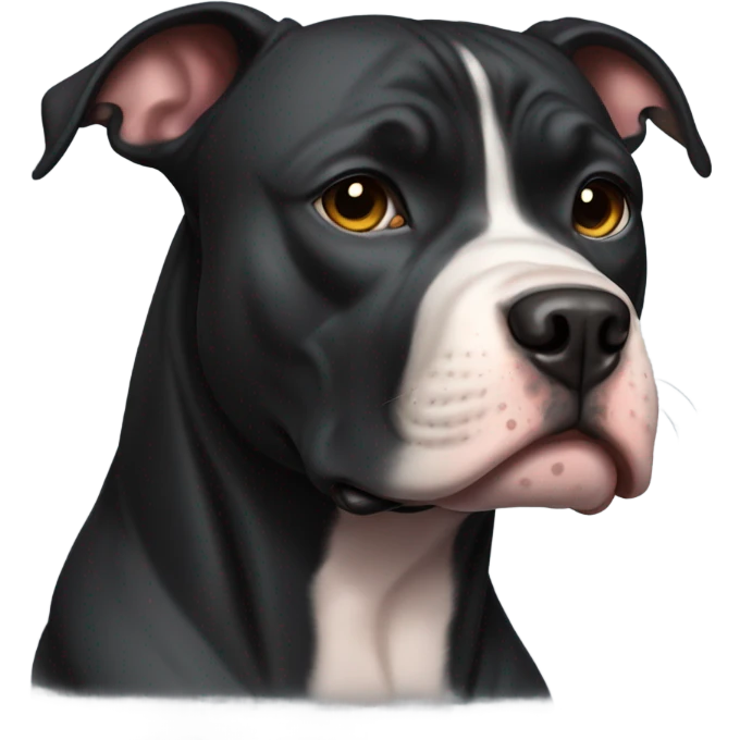 Black pitbull emoji