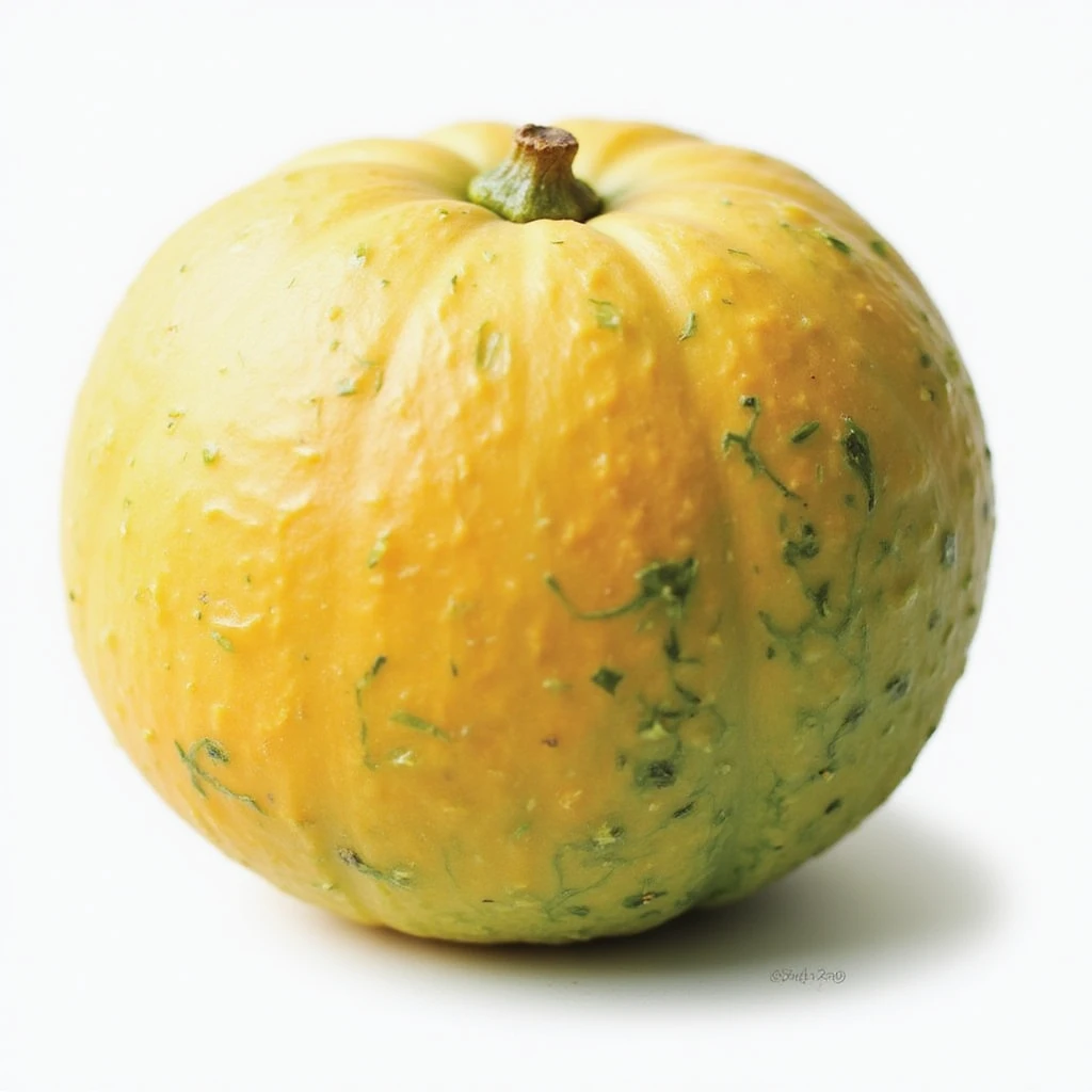realistic cantaloupe fruit, detailed, natural colors emoji