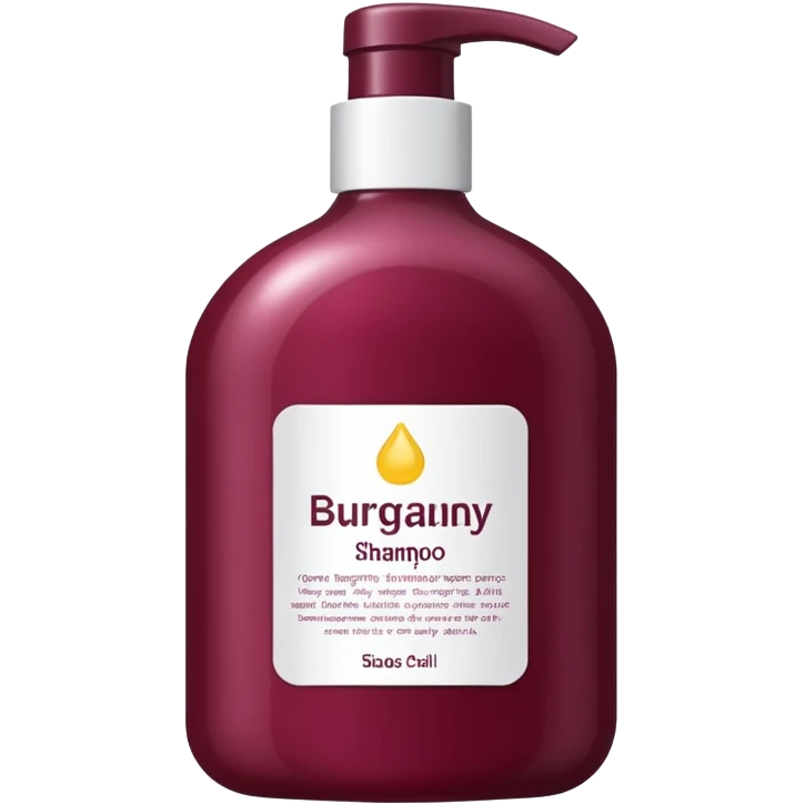 burgundy shampoo emoji