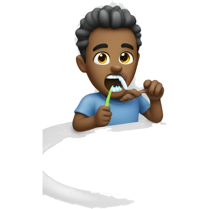 brush teeth water emoji