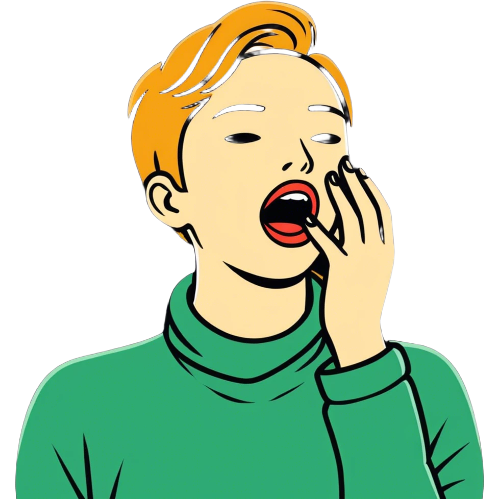 guy holding hands on neck with mouth open emoji
