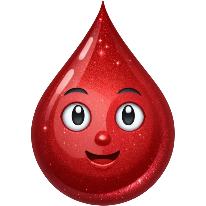 red glitter natal emoji