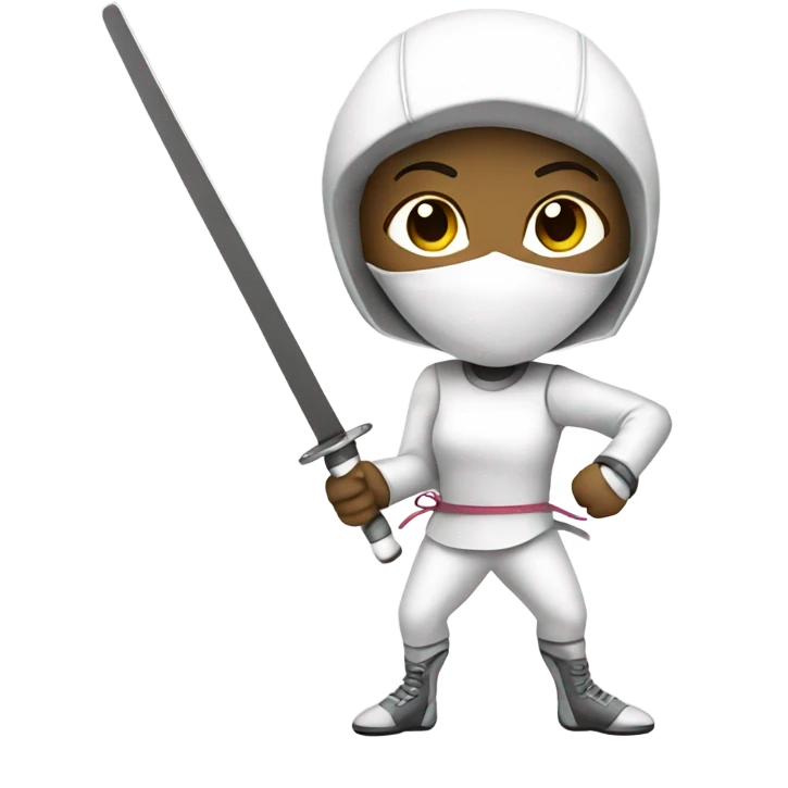 girl fencing epee emoji