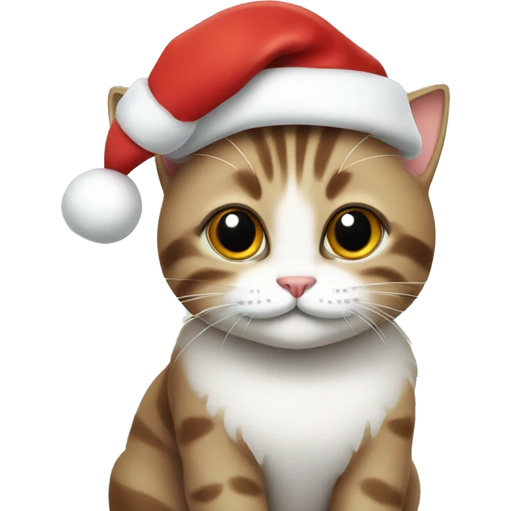 cute christmas cat emoji
