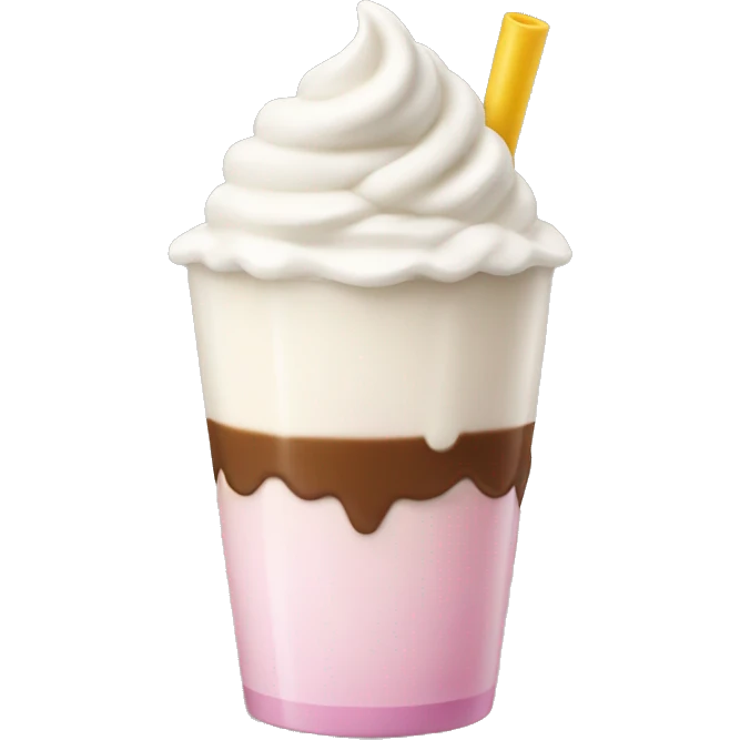 Cute coquete milkshake emoji