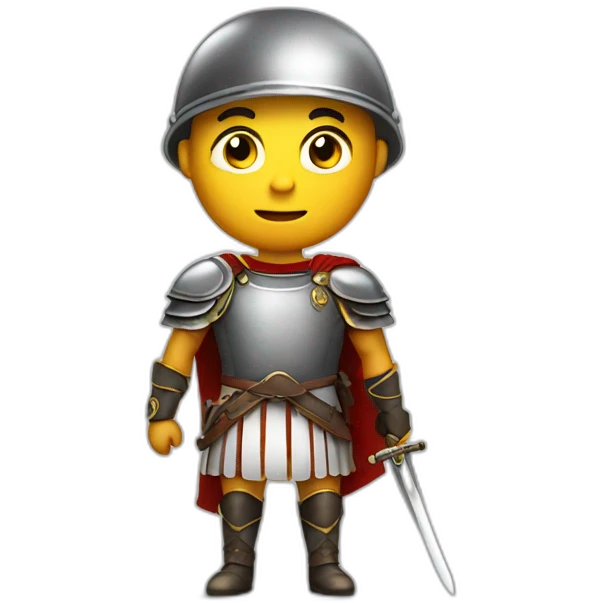 rome soldier with sword emoji