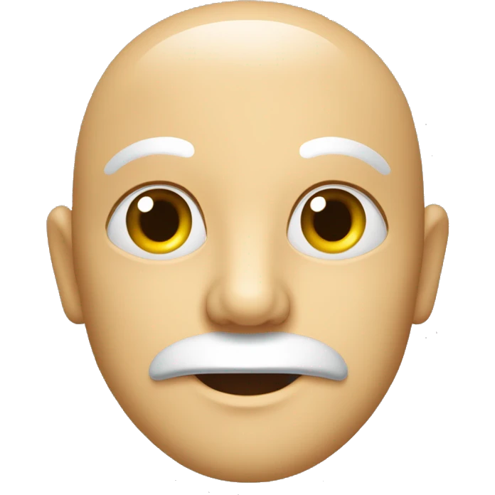 Ein ruhiges, meditierendes Gesicht mit geschlossenen Augen, das Gelassenheit ausstrahlt. emoji