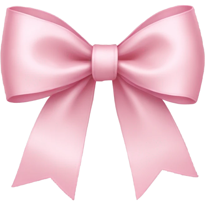 light pink ribbon bow emoji