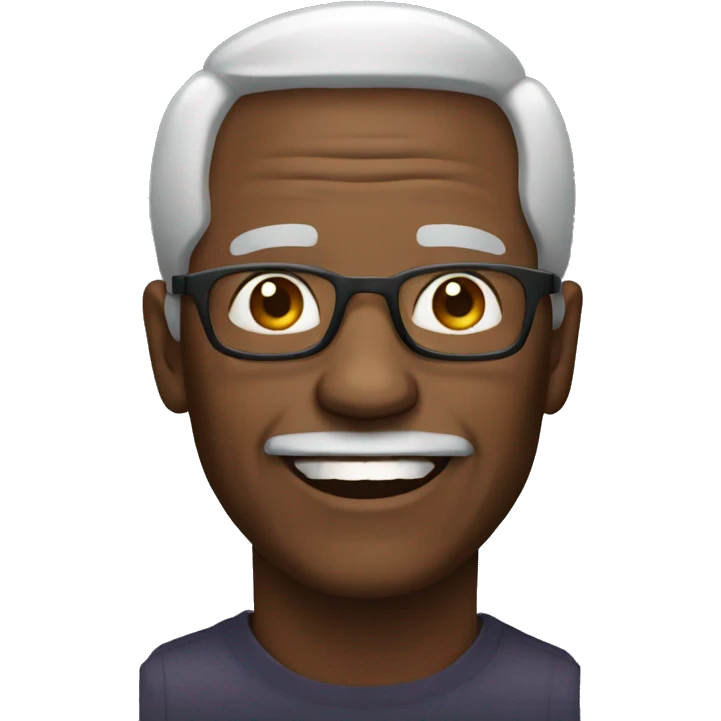 old black man happy emoji