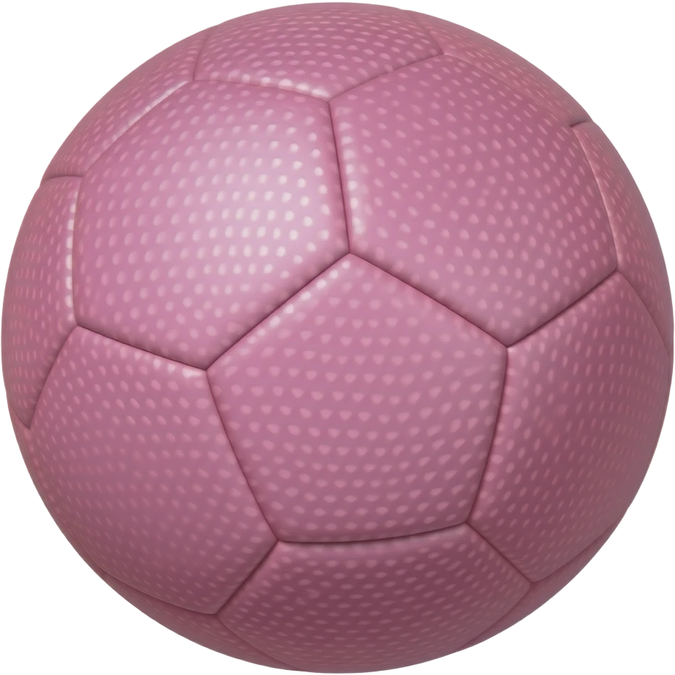 Ballons de foot avec motif rugueux tout rose emoji