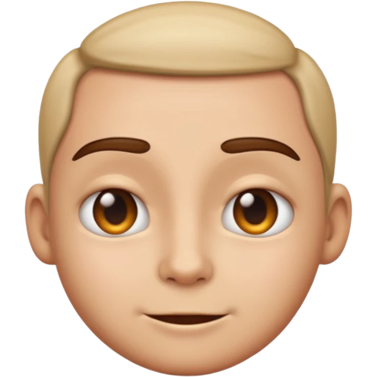 an emoji with a very realistic face without any emotion emoji