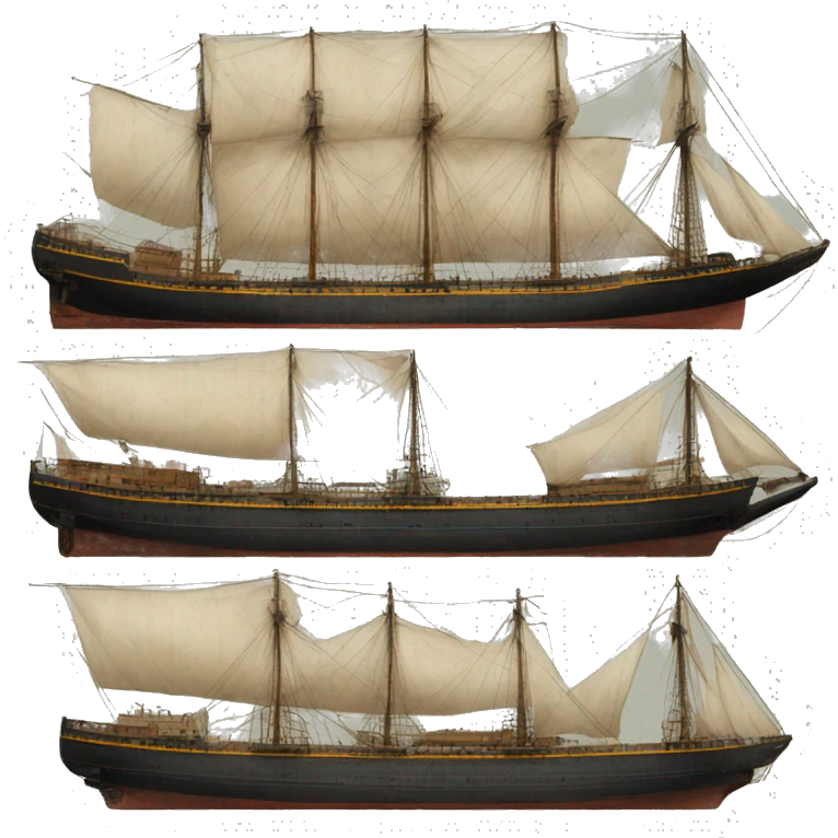 19th century cargo ship emoji