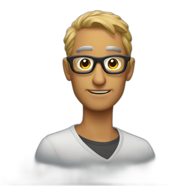 Condor con lentes emoji